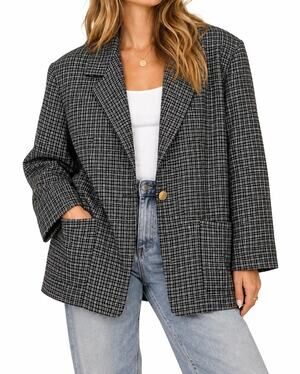 Vintage Joanna Plus Checked Blazer Made in USA